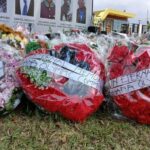 Ghana Olympic Committee honours victims of the military helicopter crash.