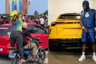 Shatta Wale fans crowded outside EOCO building during protest