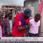 Suame MP Donates GH₵100,000 to fire Victims at Suame Post Office Market