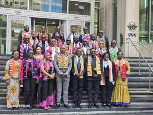 Ghana’s delegation to the 42nd ICAO Assembly in Montreal, Canada, led by Transport Minister Hon. Joseph Bukari Nikpe