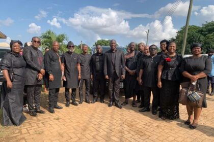 The Executive Chairman of the Tobinco Group of Companies, Elder Samuel Amo Tobbin I, joined thousands of mourners at the Manhyia Palace on Wednesday to pay his