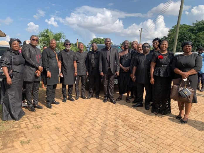 The Executive Chairman of the Tobinco Group of Companies, Elder Samuel Amo Tobbin I, joined thousands of mourners at the Manhyia Palace on Wednesday to pay his