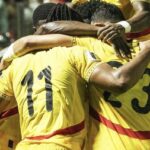 “Alexander Djiku celebrates Ghana’s winning goal against Mali”