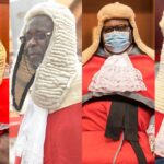 Justice Paul Baffoe-Bonnie in court after appointment as acting Chief Justice