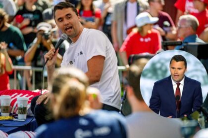 Charlie Kirk speaking before being shot at Utah Valley University