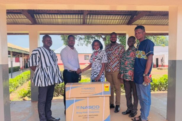 Tobinco Pharmaceuticals Donates Air Conditioner to St. Theresa Catholic Hospital, Nandom