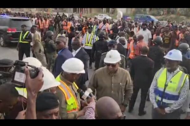 Mahama Inspects Ofankor–Nsawam Road, Project Hits 75% Completion