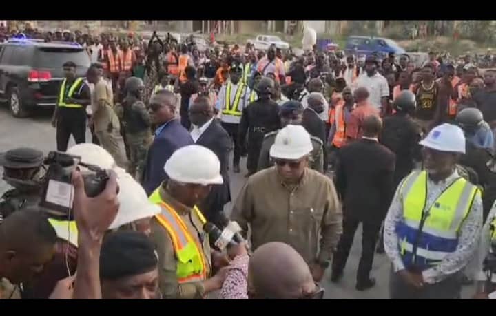 Mahama Inspects Ofankor–Nsawam Road, Project Hits 75% Completion