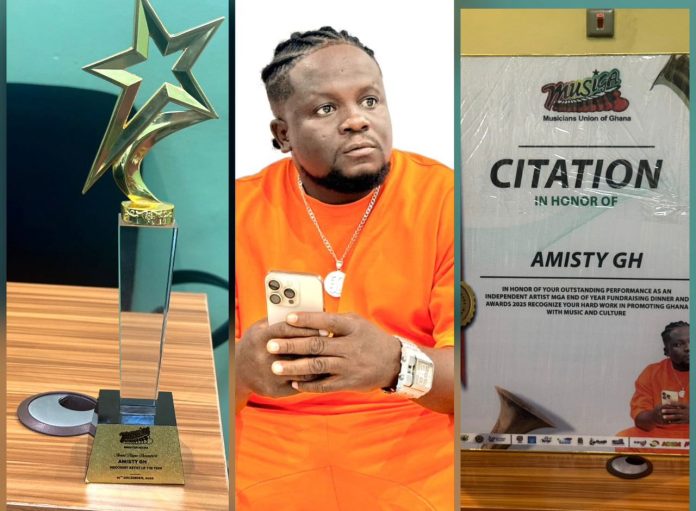 AMISTY GH Crowned Discovery Artist of the Year by MUSIGA Greater Accra