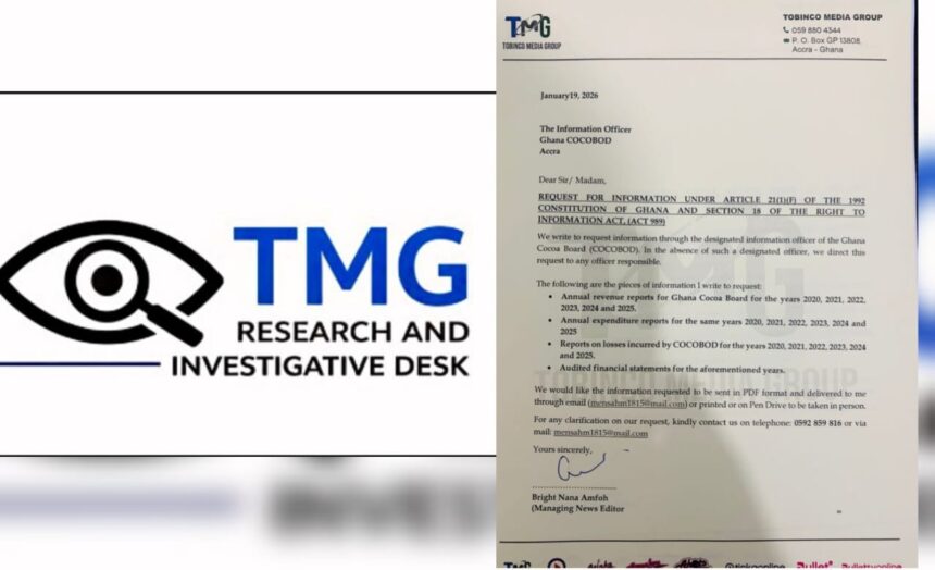 TMG Investigative Desk Seeks Financial Transparency from Ghana COCOBOD