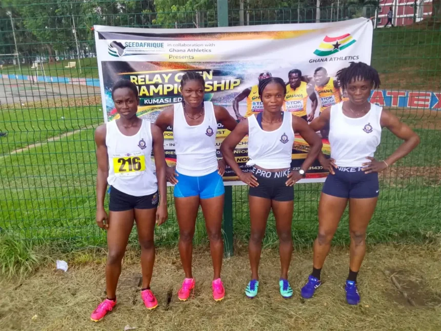 Police Athletics Secure Multiple Gold Medals at Kumasi Relay Meet