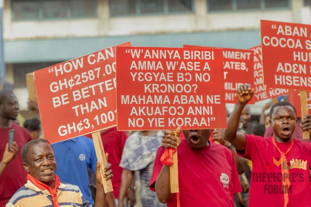 Western North Cocoa Farmers Picket COCOBOD Headquarters, Demand Restoration of Producer Price