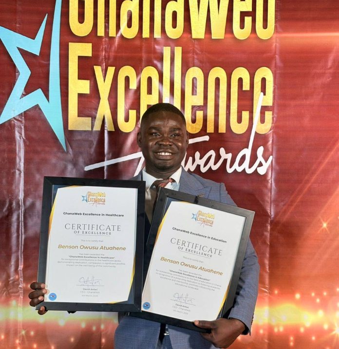 Dr. Benson Owusu Wins Two Top Awards at GhanaWeb Excellence Awards