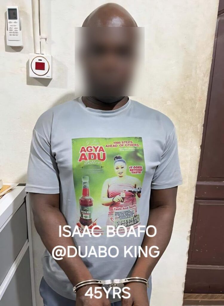 Ghana Police Service Arrest tiktoker "Duabo King" Over False Claims in Kumasi