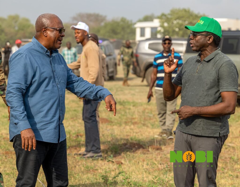 President Mahama Visits Nobi Agriculture, Highlights Role of Private Investment in Ghana’s Food Future