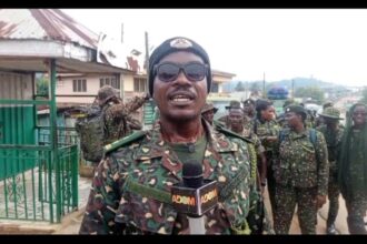 Ghana Immigration Service Holds Fitness Walk Ahead of Kwahu Easter