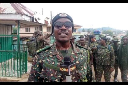 Ghana Immigration Service Holds Fitness Walk Ahead of Kwahu Easter