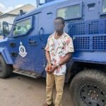Man Arrested for Attempted Theft of Police Armoured Vehicle at Nkawie