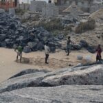 Massive Sand Winning Persists Behind Cape Coast Victoria Park Despite Sea Defence Projects