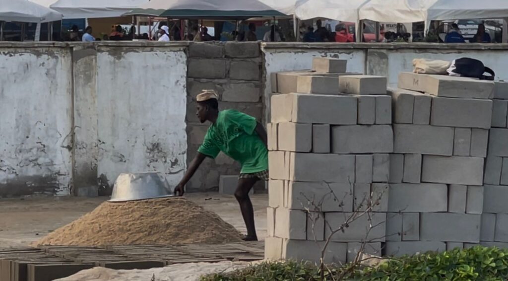 Massive Sand Winning Persists Behind Cape Coast Victoria Park Despite Sea Defence Projects