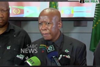 Leader of South Africa’s Economic Freedom Fighters (EFF), Julius Malema