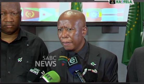 Leader of South Africa’s Economic Freedom Fighters (EFF), Julius Malema