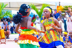 students dancing