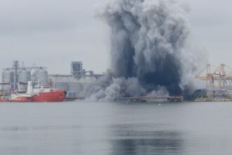 Ukraine Reports Strikes on Ships in Russian-Occupied Waters as Peace Talks Debate Continues