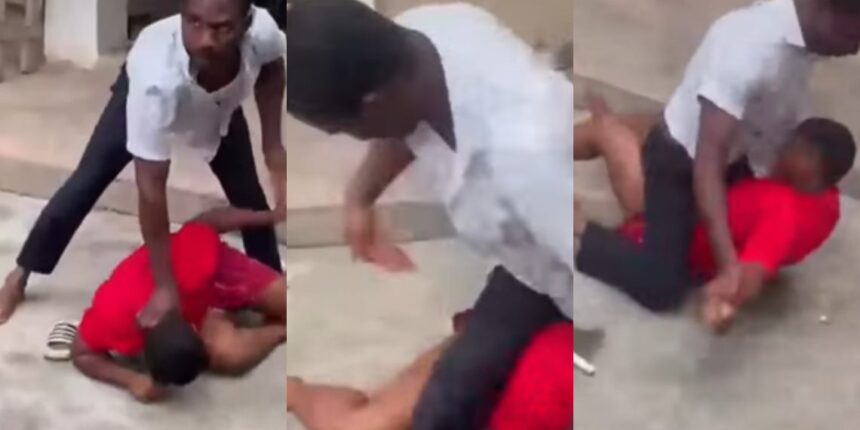 Teacher assaulting female student