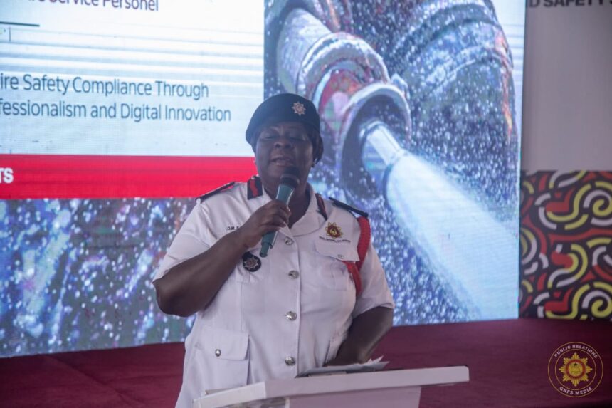 Chief Fire Officer (CFO) of the Ghana National Fire Service (GNFS), Daniella Mawusi Ntow Sapong,