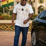 President Mahama rocking the Blackstars jersey
