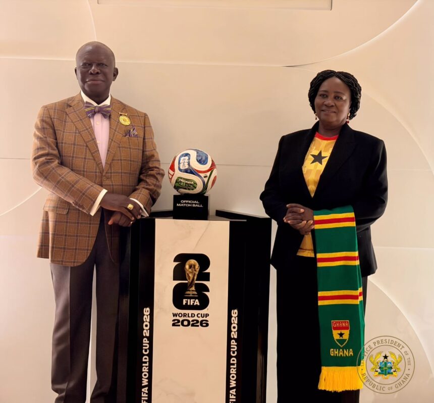 Vice President of Ghana, Naana Jane Opoku-Agyemang(right) and Asantehene, Otumfuo Nana Osei Tutu II