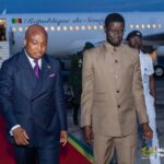 Minister of Foreign Affairs, Samuel Okudzeto Ablakwah and the President of Senegal, Bassirou Diomaye Diakhar Faye(right)